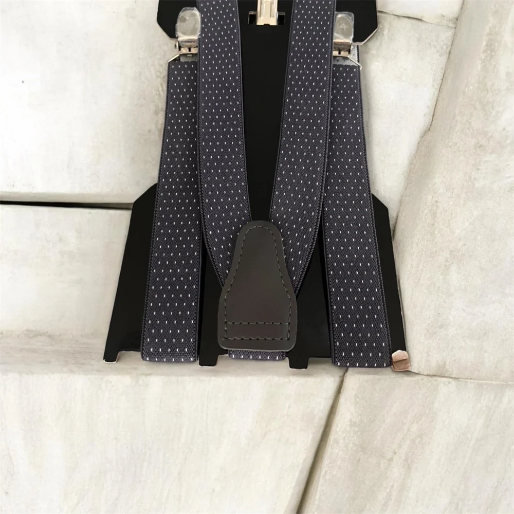 Biba Charcoal Bow Tie and Suspender Set